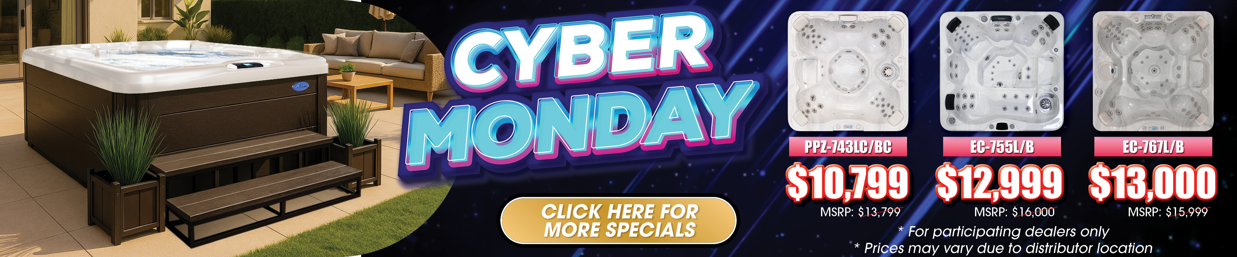 Calspas hot tub being used in a family setting - Lake Charles